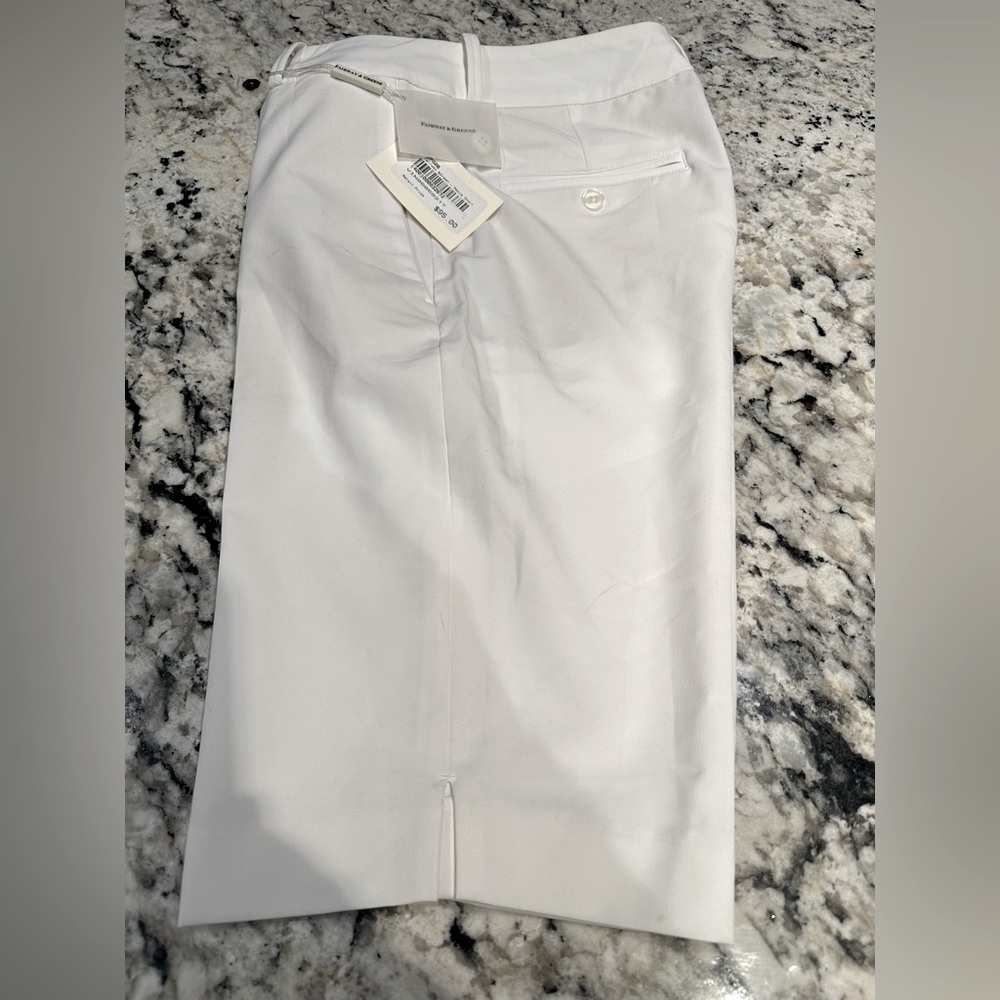 Fairway & Greene White Golf Shorts